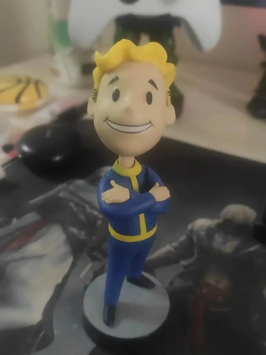 Bobblehead Cute Vault Boy Full Set Figure Toys Anime Action Figure Statue Collection Model Doll Room Ornament Toys Kids Gift