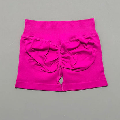 HISTELLO Impact Shorts 4.5" Women Fitness Sports Biker Shorts Low Waist Gym Short Workout Scrunch Butt Yoga Seamless Leggings