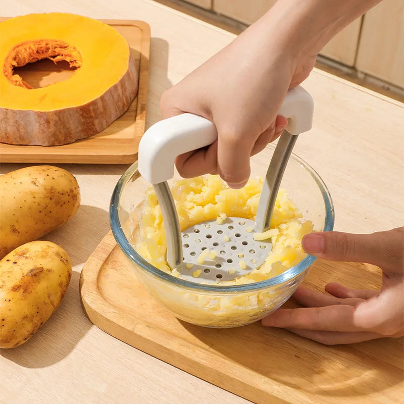Manual Potato Masher Presser Home Use Sweet Potato Non-Slip Handle Fruit Vegetable Juicer Kitchen Gadgets Tools