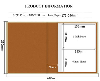 Photo Albums For 6 Inches Holder Album 200 Pockets Photo Album Book Wedding Scarpbook Cardboard Albums Photo Baby Album