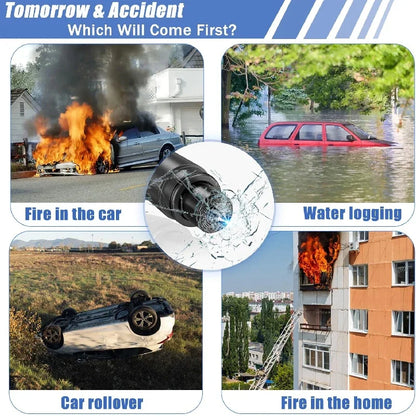 2025 New 2-in-1 Mini Car Safety Hammer Car Glass Window Breaker Escape And Rescue Tool With Seat Belt Cutting Tool Car Parts