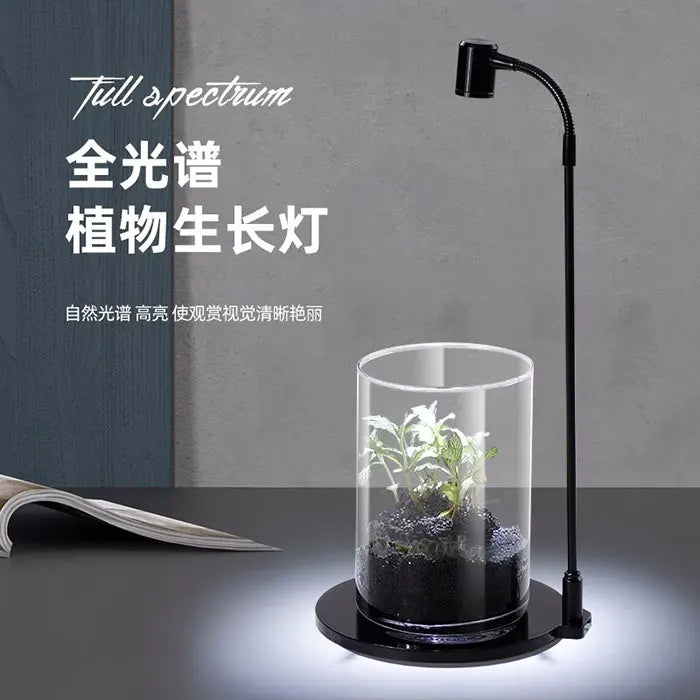 USB Grow Light for Indoor Plants LED Plant Lamp with Stand Flexible Gooseneck Height Adjustable Sun Growing Lamp