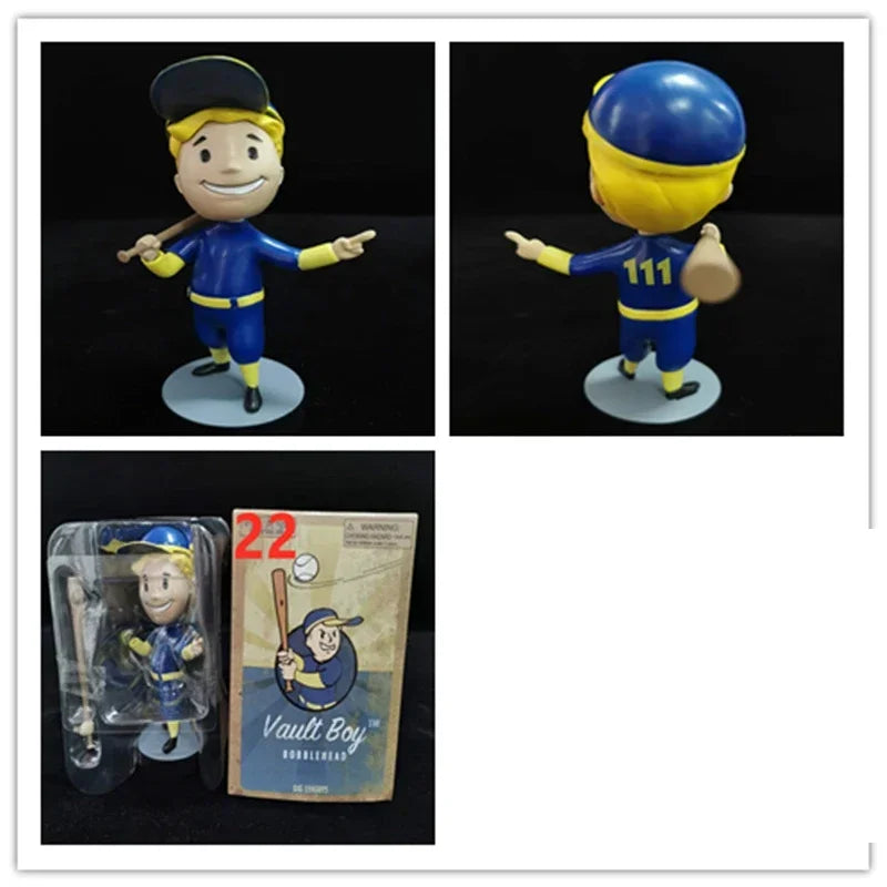 Bobblehead Cute Vault Boy Full Set Figure Toys Anime Action Figure Statue Collection Model Doll Room Ornament Toys Kids Gift