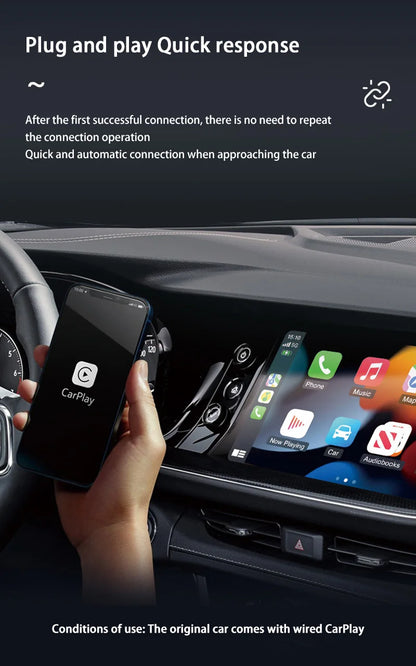 2 in 1 Wireless Android Auto Adapter Wireless CarPlay Dongle Car Intelligent Systems AI Smart Box For Car Wired CarPlay