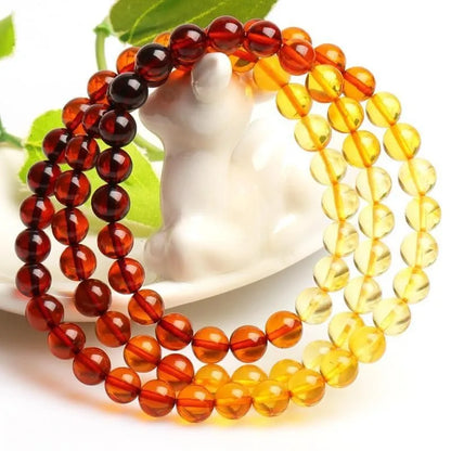 Natural Amber Flower Ring Women Healing Gemstone Fine Jewelry Genuine Baltic Amber Floral Rings Adjustable Anillos Mujer Gifts