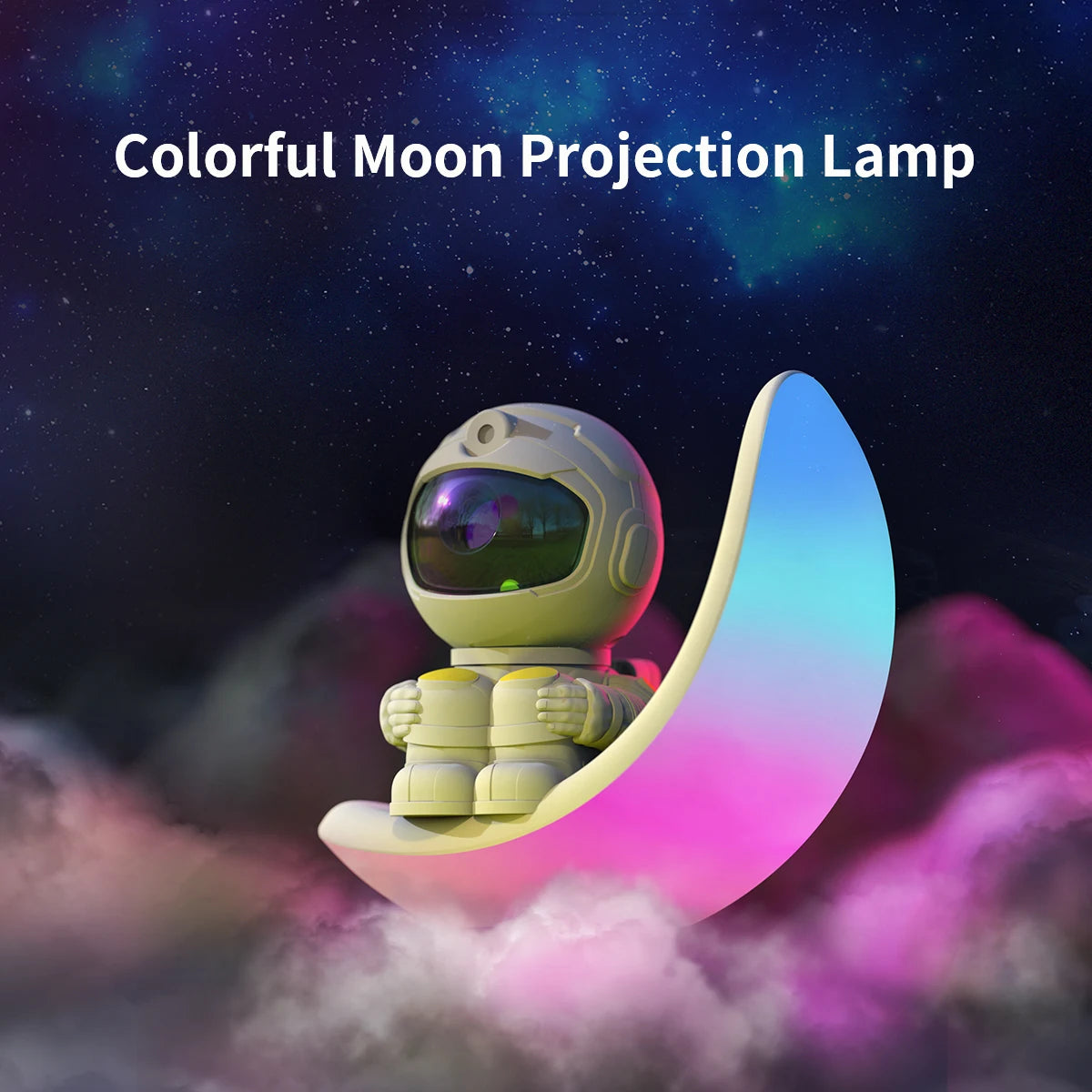 Stargate/Lander/Astronaut LED Projector Light USB Atmosphere Night Light Christmas Gift Bluetooth Speaker,for Room Party Decor