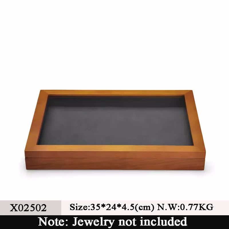 Oirlv wooden jewelry storage box Jewelry Storage Box Jewelry Necklace Pendant Ring Storage Display Box