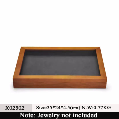 Oirlv wooden jewelry storage box Jewelry Storage Box Jewelry Necklace Pendant Ring Storage Display Box