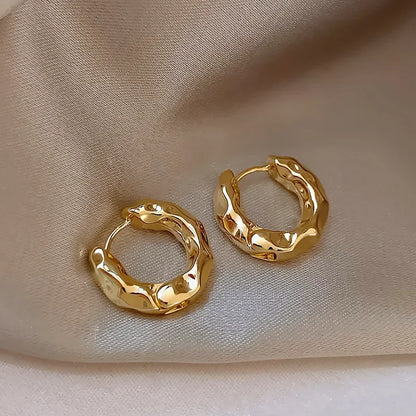 Trendy 925 Sterling Silver Circle Hoop Earrings for Women Real Silver Jewelry Fashion Earrings
