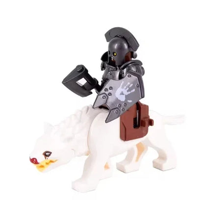 Medieval Knight Figure Building Blocks Roman Rohan Temple Soldier Infantry Commander Mount War Horse Wolf Orc Boy Toy Gift S009