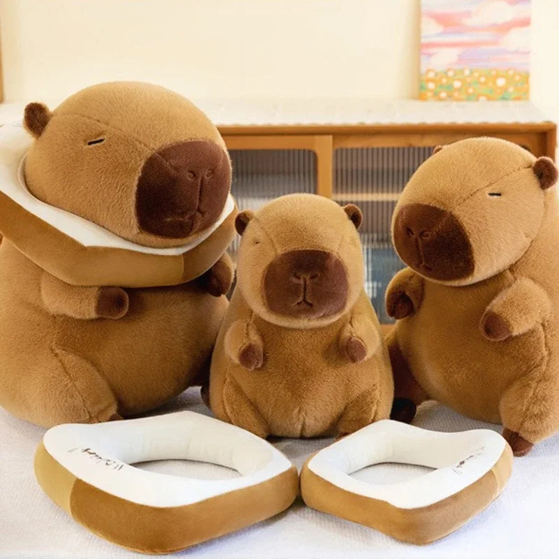 Capybara Plush Toy Stuffed Animal Soft Hugging Capybara Ornament Plush Toy Doll for Kids Adults Birthday Gift Home Decoration