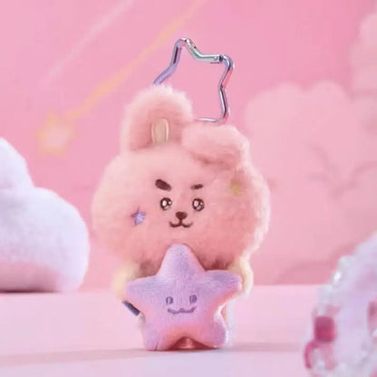 10Cm Anime Cartoon Bt21 Plush Toy Creative New Travel Series Tata Cooky Plush Doll Backpack Keychain Accessory Gift for Friends