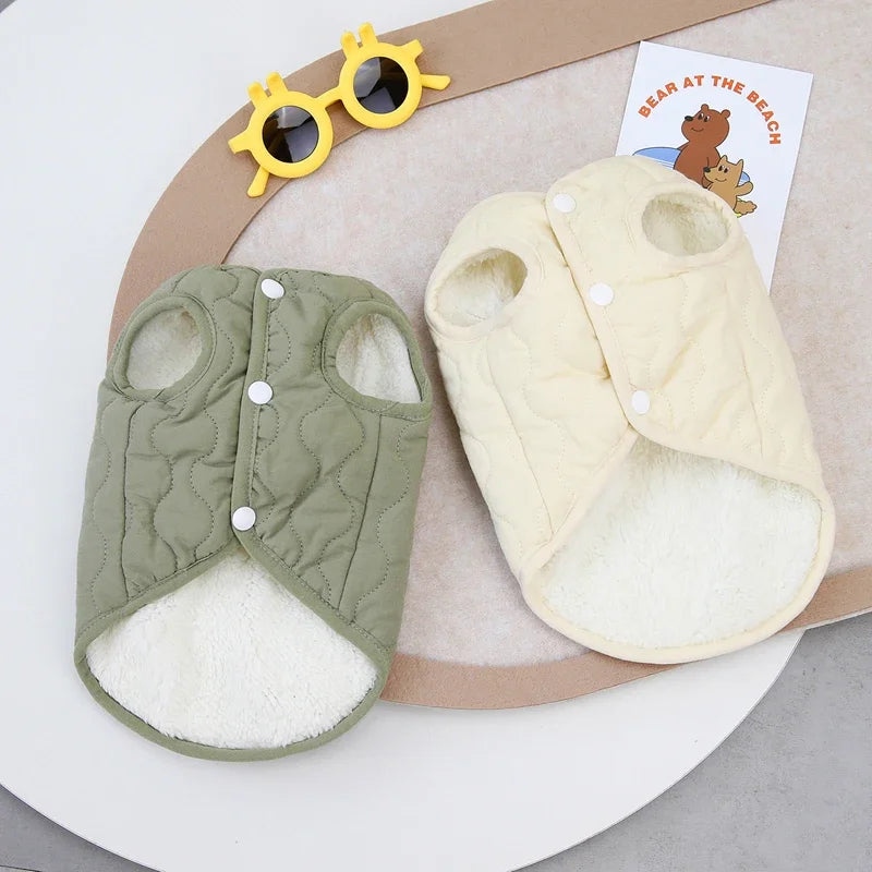 Warm Winter Pet Vest Jacket Cotton Dog Cat Coat Small Medium Puppy Clothes Apparel For Yorkie Chihuahua Maltese Bulldog