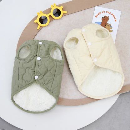 Warm Winter Pet Vest Jacket Cotton Dog Cat Coat Small Medium Puppy Clothes Apparel For Yorkie Chihuahua Maltese Bulldog