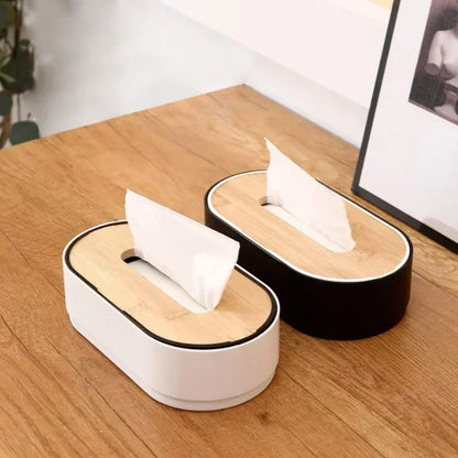 Tissue box holder bamboo cover toilet paper box napkin holder case tissue paper dispenser paper towel storage box tissue boxes