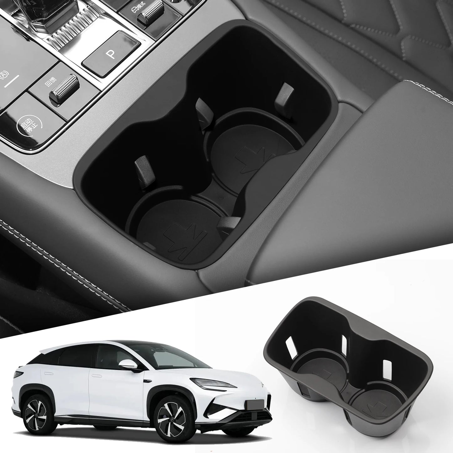 for BYD Sealion 07 (not for 4WD) 2024-2025 Storage Box Car Tray Cup Box Anti-slip Pad Organizers Interior Accessories Tidying