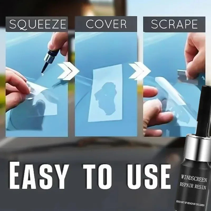 Car Glass Repair Window Cracks Gone Kit Remove Scratch Automobile Truck Motorcycles Broken Repair Windscreen Crack Recovery Set