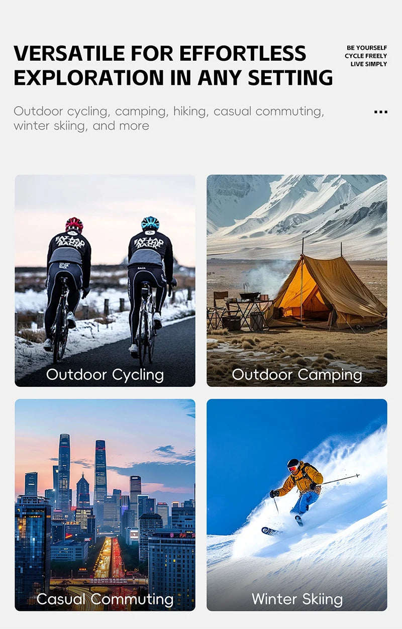 WEST BIKING Thermal Cycling Mask Winter Windproof Breathable Ear-hanging Mask Skiing Climbing Scarf Warm Balaclava Sports Gear