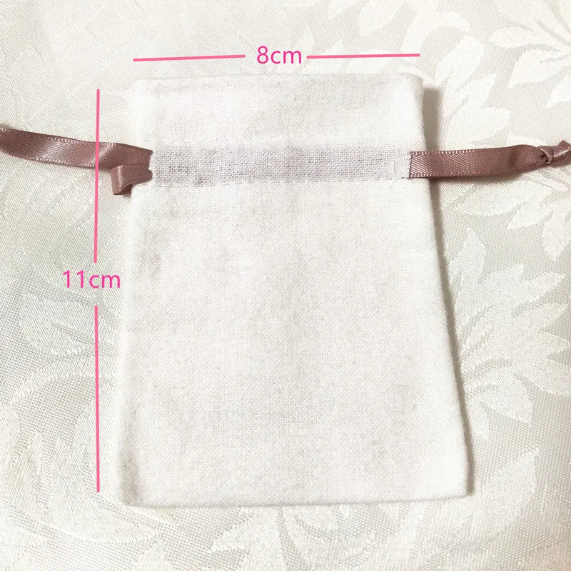 50Pcs High Quality  Charms Earrings Jewelry Packaging Bags Wedding Drawstring Velvet Pouches Gift Bag