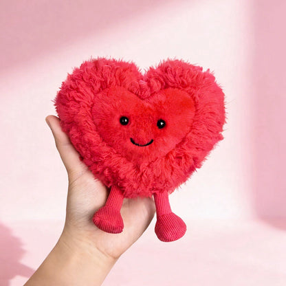 Cute Heart Shape Plush Toy Soft Heart Stuffed Doll Adorable Valentine's Day Romantic Gifts  Plushies for Lovers