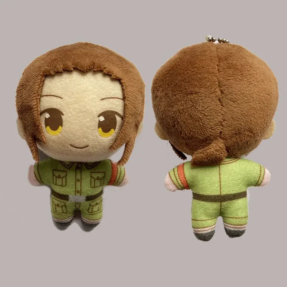 10CM Axis Powers Worlds Stars Plush Doll Keychain Hetalia Arthur Kirkland Alfred F Jones Wang Yao Keyring Cosplay Props Gift