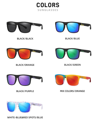 VAGHOZZ Brand Classic Sunglasses Men UV400 Fishing Sun Glasses Women Square Outdoor Male Sport Eyewear Driving Shades