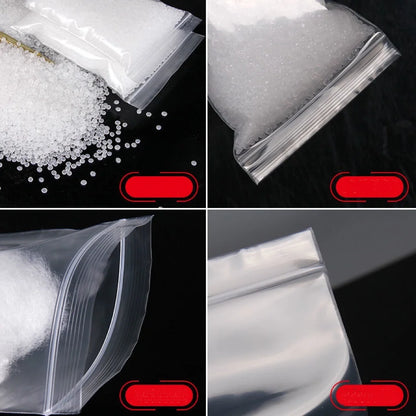 100Pcs/lot Small Zip Lock Plastic Bags Transparent Bag Reclosable Vacuum Storage Bag Clear Bags Ziplock Food Storage zip Bags