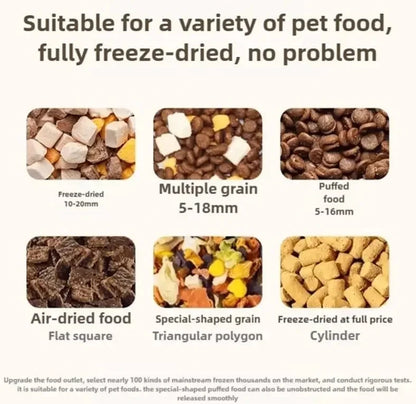 Dog & Cat Automatic Feeder & Waterer Set: Gravity Design, Leak-Proof, Spill-Proof, Anti-Slip, Easy to Clean, Built-In Food Bowl