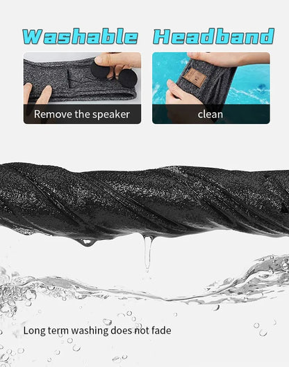 HYE Bluetooth Earphones Sports Sleeping Headband Elastic Wireless Headphones Music Eye Mask Wireless Bluetooth Headset Headband
