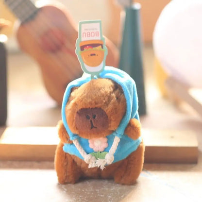 Cute Capybara Plush Toy Hoodie with Wings Simulation Doll Small Size Stuffed Animals Anime Fluffty Toy Birthday Party