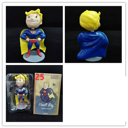 Bobblehead Cute Vault Boy Full Set Figure Toys Anime Action Figure Statue Collection Model Doll Room Ornament Toys Kids Gift