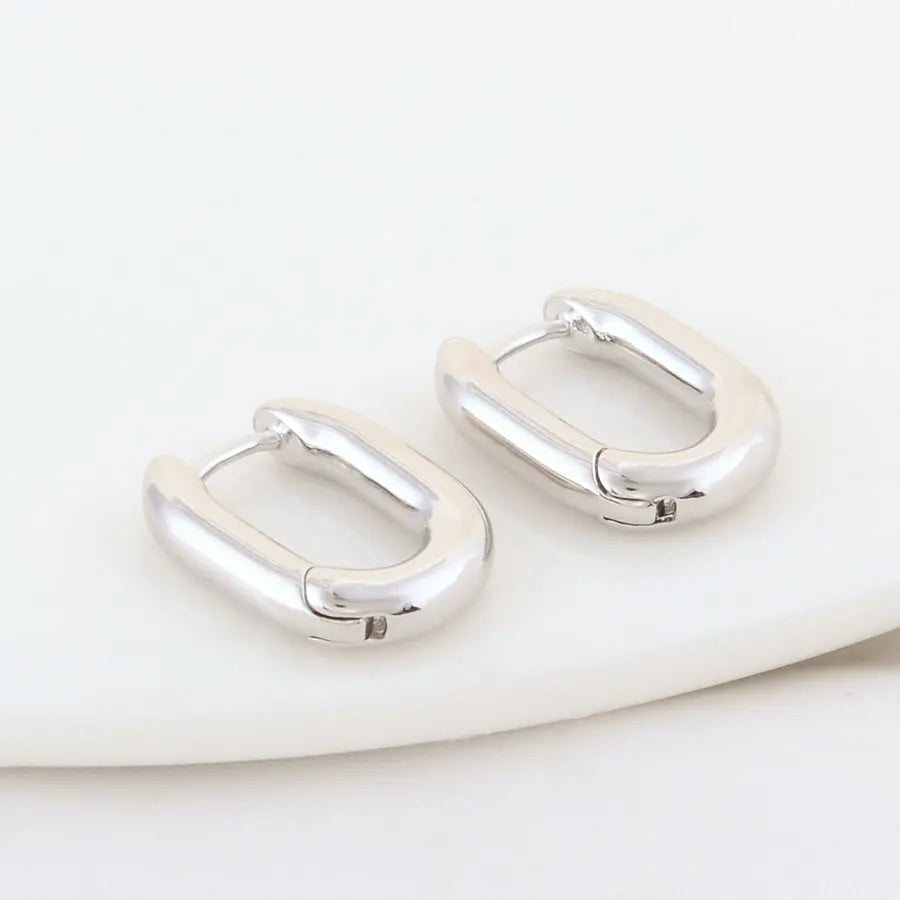 4PCS 16MM 18MM 20MM 14K Gold Color Brass Oval Earrings Hoops High Quality Jewelry Making Supplies Diy Findings Accessories