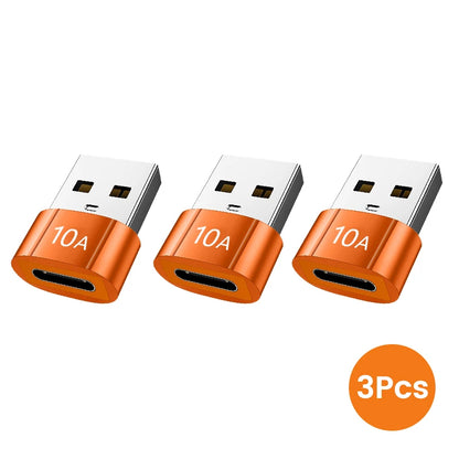 USB 3.0 10A USB A To USB C OTG Adapter Type C to USB Converter USB 3.0 Adapter For Xiaomi 12 MacBook USB To Type C OTG Connector