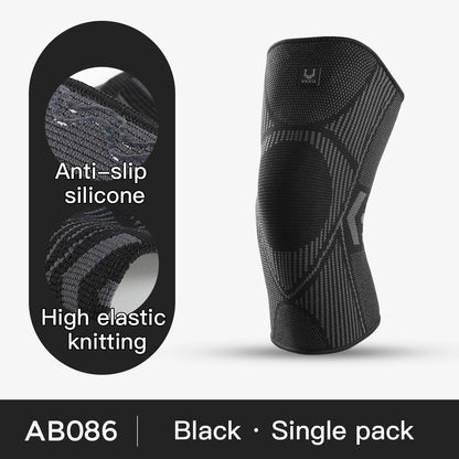 1 PC Professional Knee Support Compression Knee Sleeve Anti Slip Silicone Knee Braces for Knee Pain Meniscus Tear