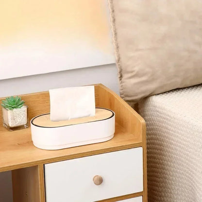 Tissue box holder bamboo cover toilet paper box napkin holder case tissue paper dispenser paper towel storage box tissue boxes