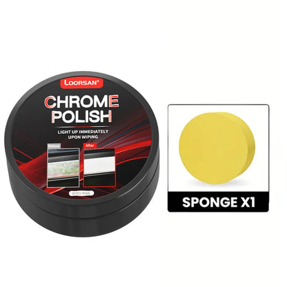 A Restoration Paste for Chrome Parts of Vehicles, Designed for Renewing Oxidized Chrome Trim And Emblems, Comes with a Sponge