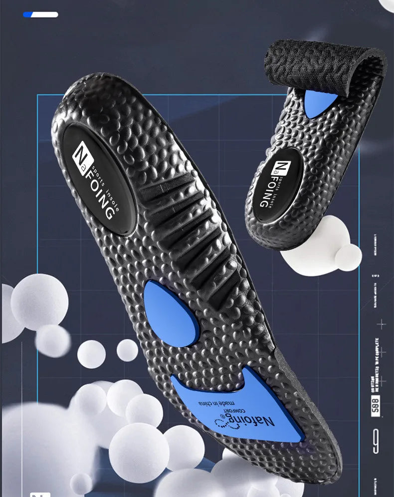 1Pair Height Increase Insoles for Feet PU Memory Foam Shoes Pad Breathable Orthopedic Heel Lift Insole for Sport Running Care
