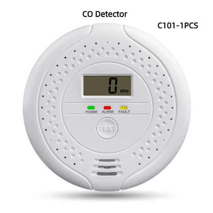 Independent CO Alarm Sensor Carbon Monoxide Alarm Detector High Sensitive Warning LCD Display CO Alarm