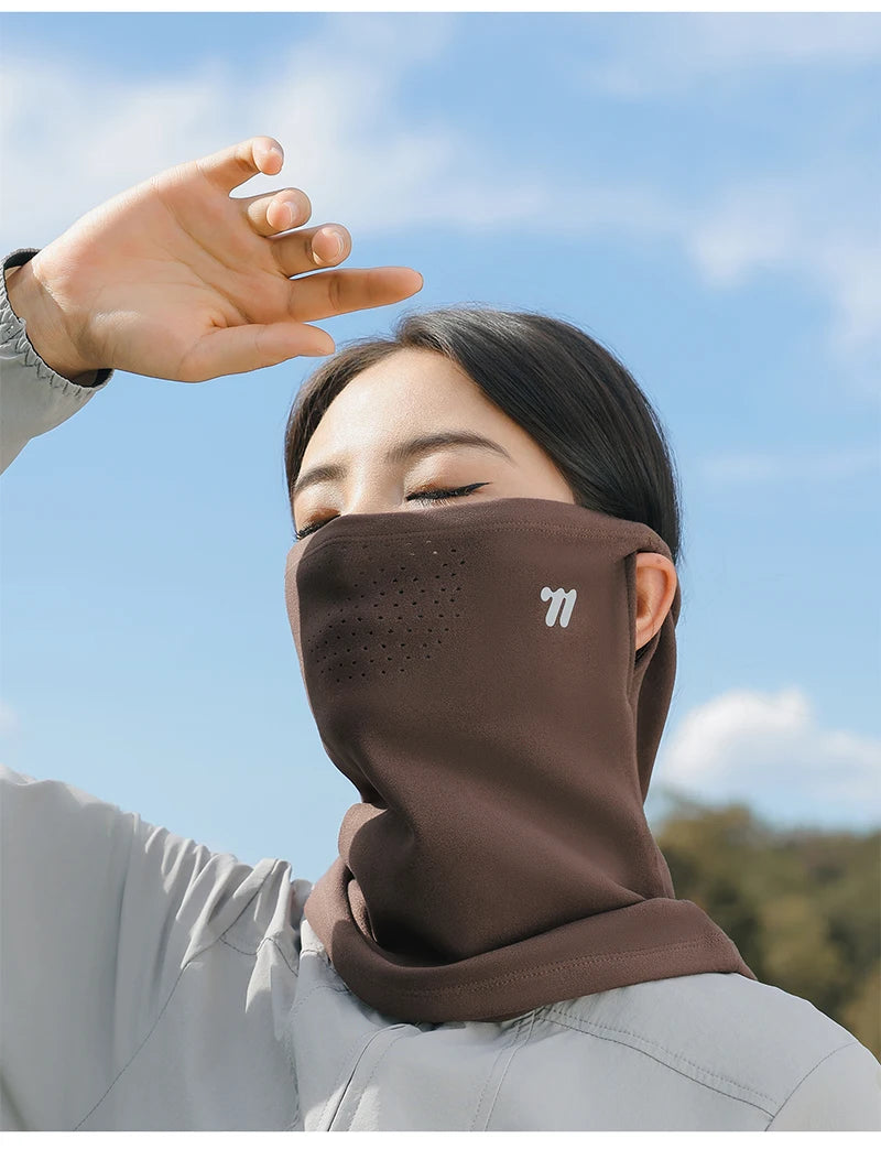 WEST BIKING Thermal Cycling Mask Winter Windproof Breathable Ear-hanging Mask Skiing Climbing Scarf Warm Balaclava Sports Gear