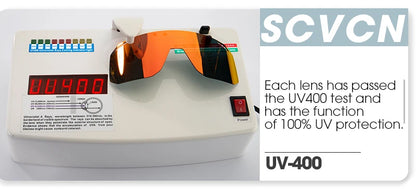 SCVCN New Cycling Glasses Bike Sunglasses Men UV400 Eyewear Outdoor Sports MTB Goggles Bicycle Women Riding Hiking Sunglasses