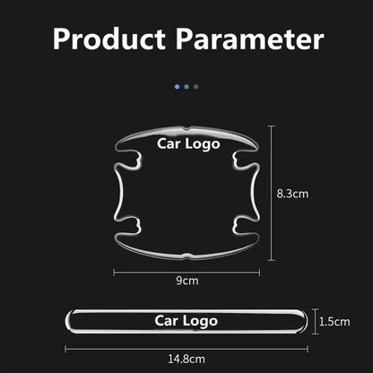 Car Door Handle Bowl Scratch Protector Universal Invisible Stickers Rearview Mirror Protection Strip For Car Accessories