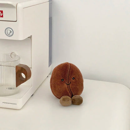 Jellycat Simulated Coffee Bean Plushies Soft Doll Brown Coffee Food With Foot Adorably Plush Toy Home Decor Xmas Gifts Girl