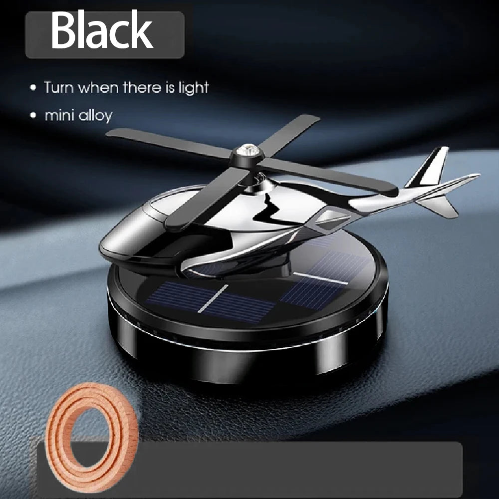 Helicopter Styling Solar Car air freshenerDecorative Aromatherapy Car interior accessories Propeller rotary perfume diffuser