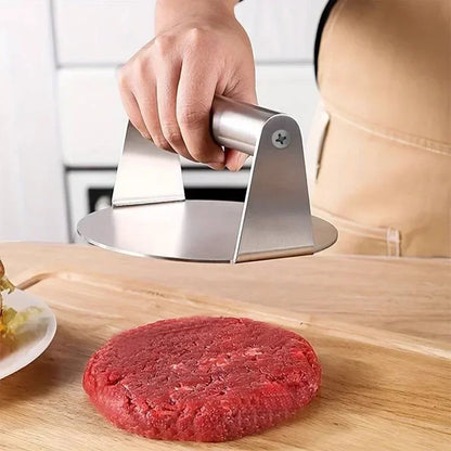 New Stainless Steel Smash Burger Press | Heavy Duty Patty Maker & Smasher Mold for BBQ, Grilling Kitchen (Non-Stick)
