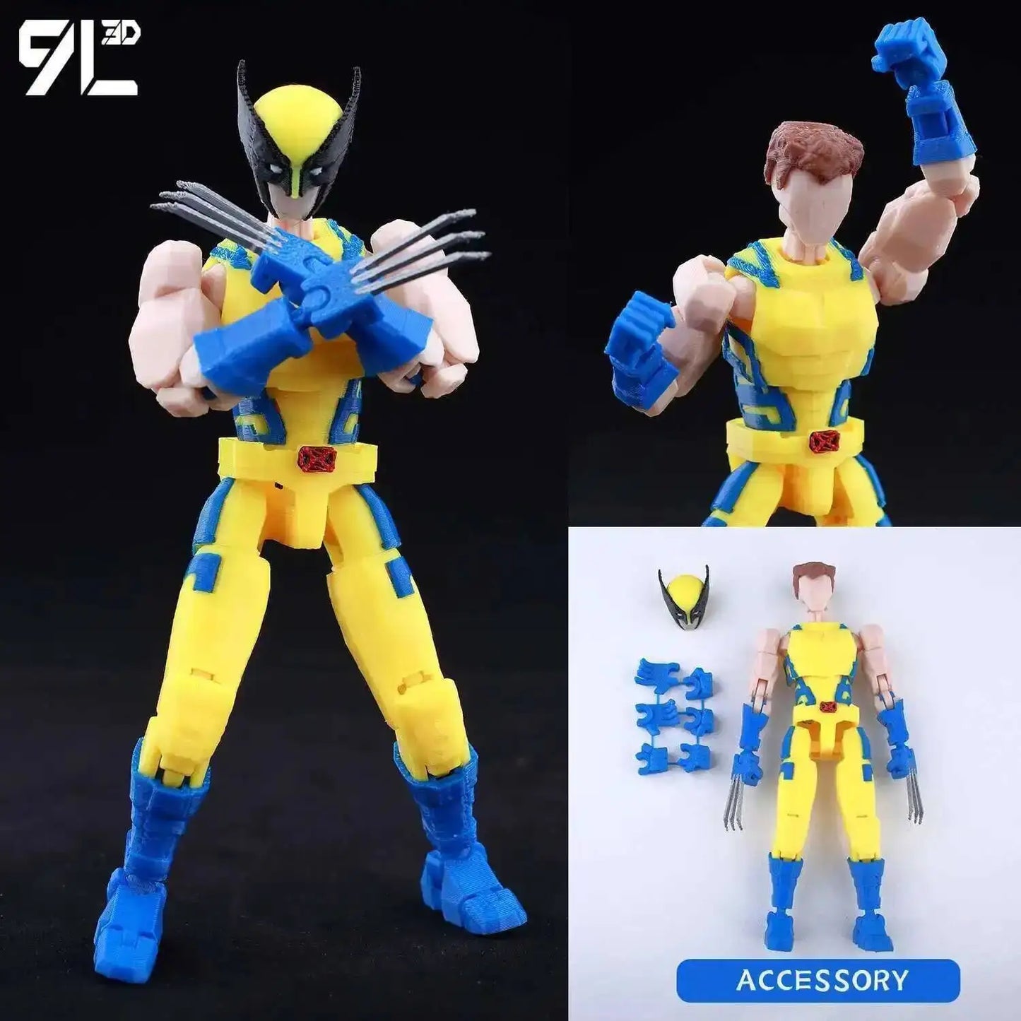 9L3D Superman Invincible Boy Batman Action Figure LUCKY13 Multi-Jointed Poseable T13 Titan13 Hero Model Dummy13 Collectible Toys