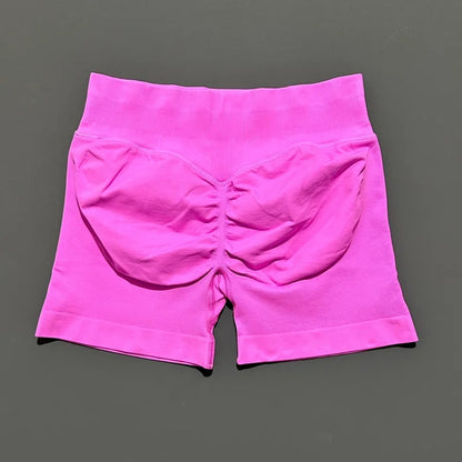 HISTELLO Impact Shorts 4.5" Women Fitness Sports Biker Shorts Low Waist Gym Short Workout Scrunch Butt Yoga Seamless Leggings