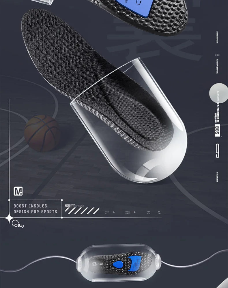 1Pair Height Increase Insoles for Feet PU Memory Foam Shoes Pad Breathable Orthopedic Heel Lift Insole for Sport Running Care