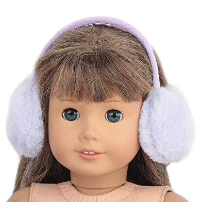 Doll Accessories Cute Mini Plush Ear Muffs For 18-inch American & OG Girl Dolls Warm Ear Muffs For 43cm Baby Newborn Dolls Toy