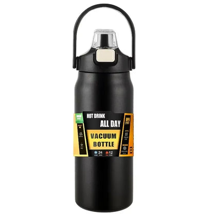 800-1500ML Stainless Steel Thermal Mug Outdoor Thermos Bottle With Straw Portable Tumbler Vacuum Flasks Cold & Hot Water Bottle