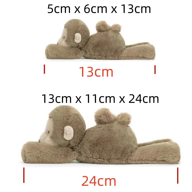 Jellycat large stuffed toy monkey; Bathrobe bear; Stuffed bear; Stuffed toy; Shy stuffed toy monkey; Fun party gift